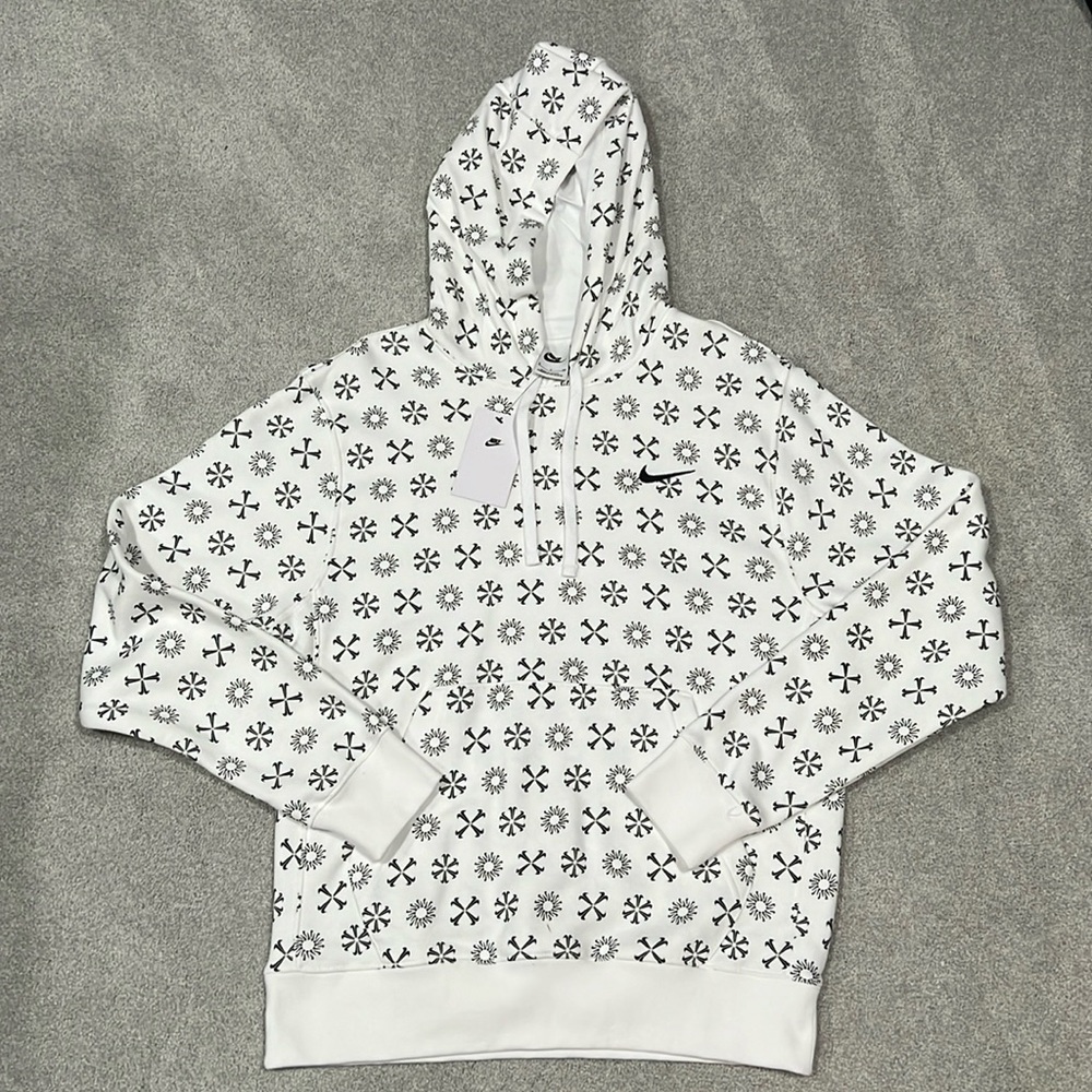 Nike White Fleece Hoodie